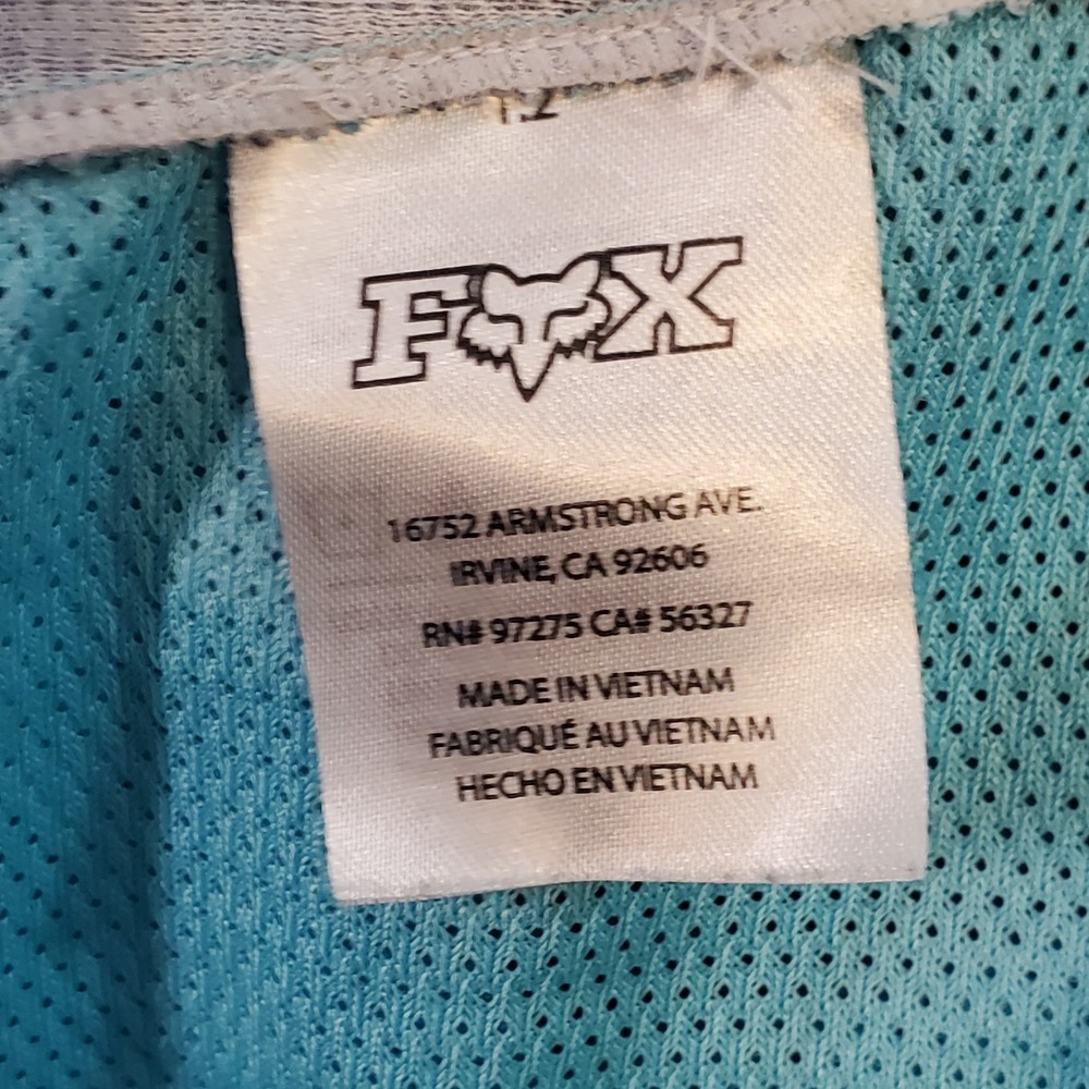Fox Racing 180 Vicious Motocross Jersey Mens Large Blue Red Graphic Long Sleeve - Picture 6 of 10